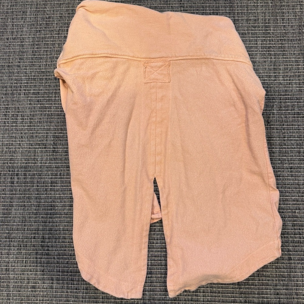 Pilcro Peach Lightweight Button-Front Shirt Jacket - Picture 5 of 5